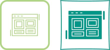 Layout Icon Design vector