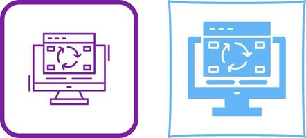 Update Icon Design vector