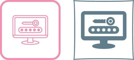 Password Icon Design vector