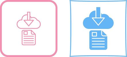 File Download Icon Design vector
