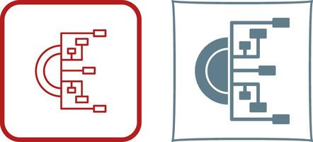 Flowchart Icon Design vector