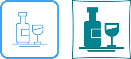 Wine Bottle Icon Design vector