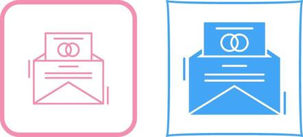Invitation Card Icon Design vector