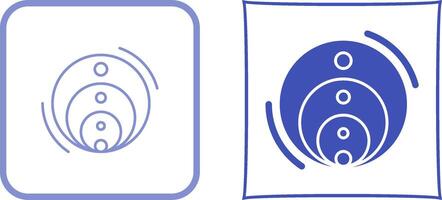 Venn Diagram Icon Design vector