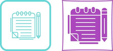 Notepad Icon Design vector