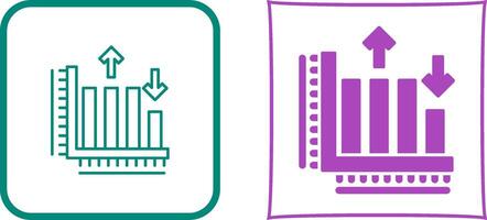 Bar Graph Icon Design vector