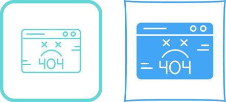 404 Error Icon Design vector