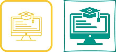 Online Learning Icon Design vector