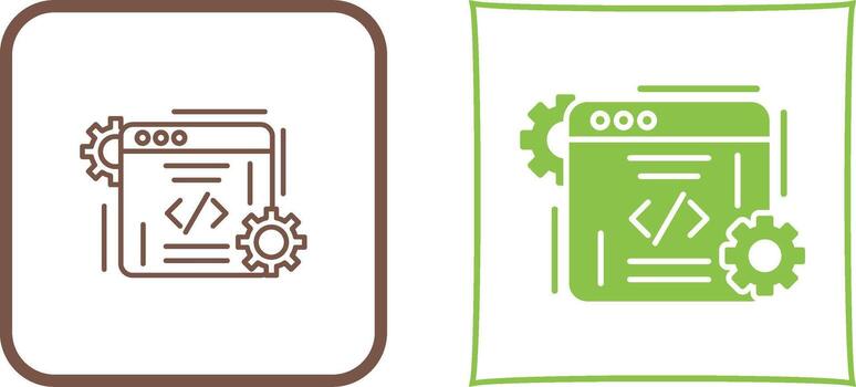 Coding Icon Design vector