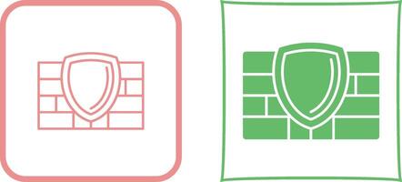 Firewall Icon Design vector