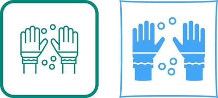 Winter Gloves Icon Design vector