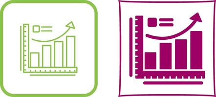 Growth Chart Icon Design vector