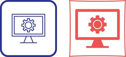 Monitor Screen Icon Design vector