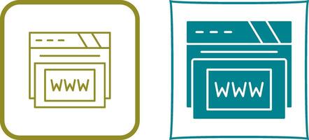 Www Icon Design vector