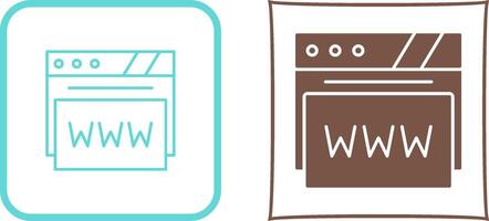 Web Browser Icon Design vector