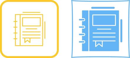 Spring Notebook Icon Design vector