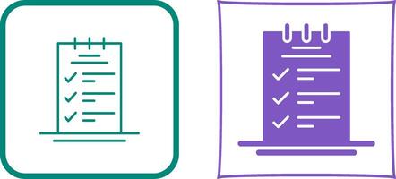 Booking CheckList Icon Design vector
