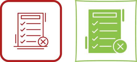Fake List Icon Design vector