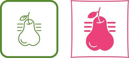 Pear Icon Design vector
