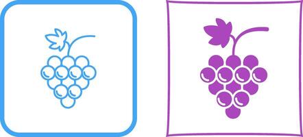 diseño de icono de uvas vector