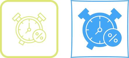 diseño de icono de reloj de alarma vector