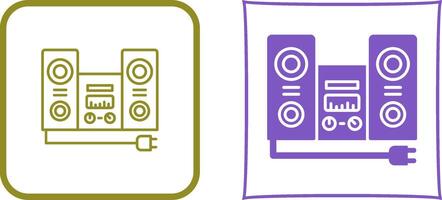 Stereo Icon Design vector