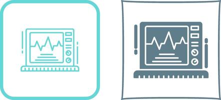 ekg monitor icono diseño vector