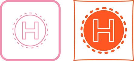 Helipad Icon Design vector