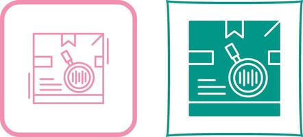 Tracking Code Icon Design vector