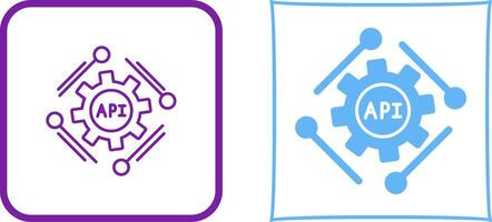 Api Icon Design vector