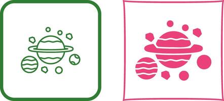Planets Icon Design vector