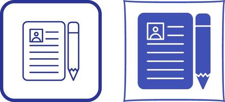 CV Icon Design vector