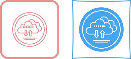 Cloud Data Icon Design vector
