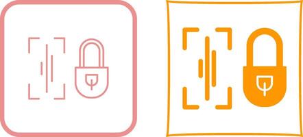 Voice Lock Icon Design vector