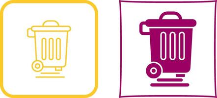 Dustbin Icon Design vector