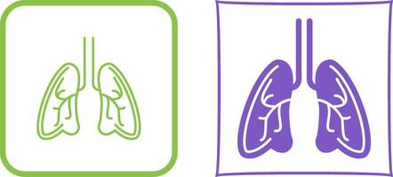 diseño de icono de pulmones vector