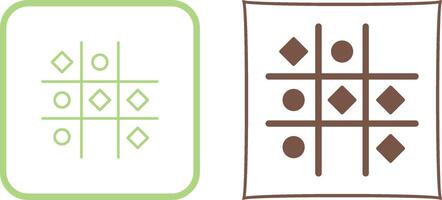 Tic Tac Toe Icon Design vector