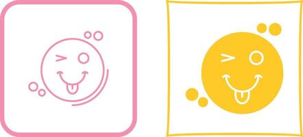 Tongue Out Icon Design vector