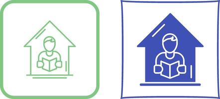 Home Learning Icon Design vector