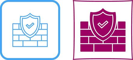 FireWall Icon Design vector