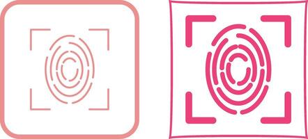 Fingerprint Icon Design vector
