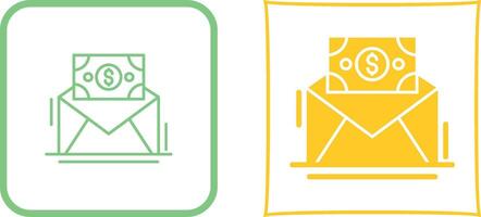 Mail Coin Icon Design vector