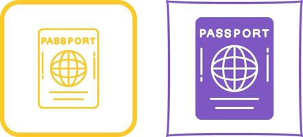 Passport Icon Design vector