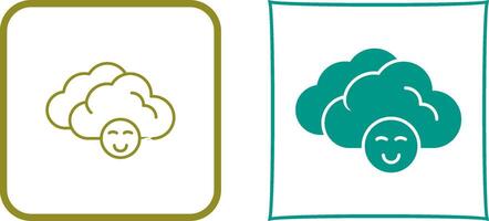 Cloudy Icon Design vector