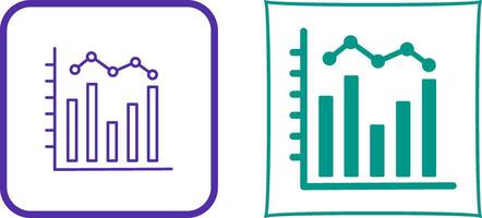 Histogram Icon Design vector