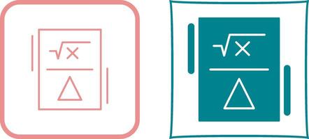 Formula Icon Design vector