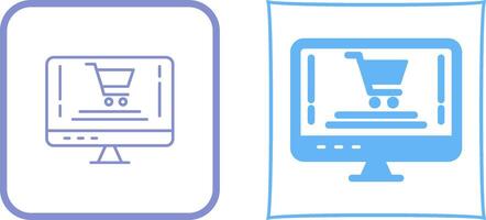 Online Shopping Icon Design vector