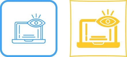 Monitoring Icon Design vector