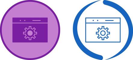 Unique Web Optimization Icon Design vector