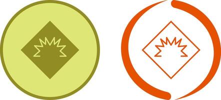 Danger of Welding Flash Icon Design vector